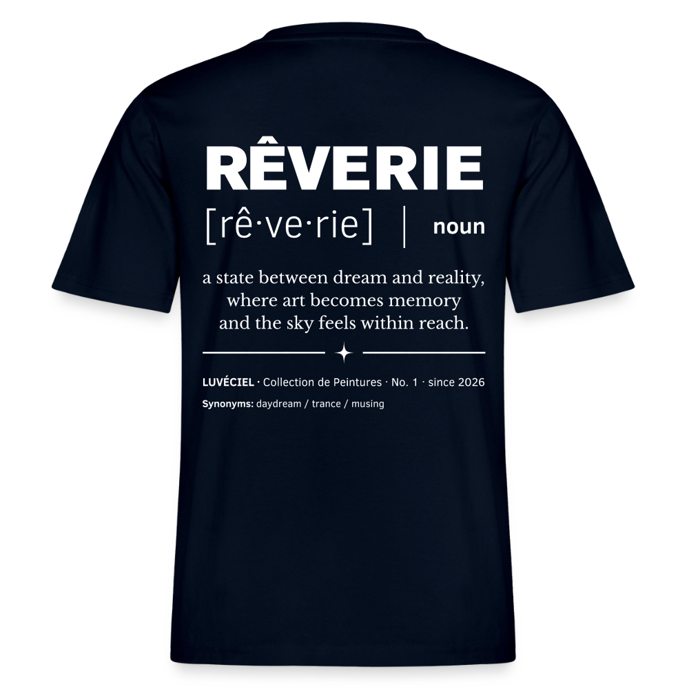 RÊVERIE Relaxed Unisex Organic T-Shirt - Dark - Navy
