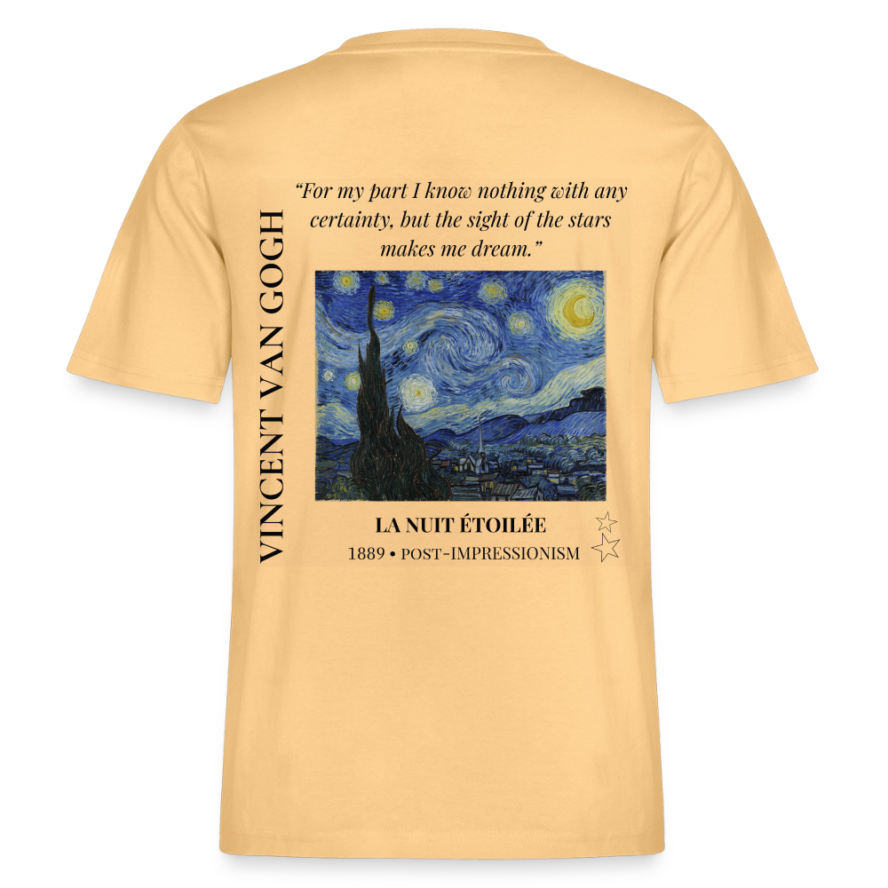 LA NUIT ÉTOILÉE Relaxed Unisex Organic T-Shirt - Bright - Hellgelb