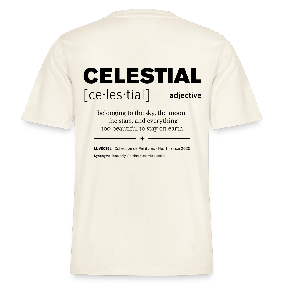 CELESTIAL Relaxed Unisex Organic T-shirt -  Bright - Naturweiß 