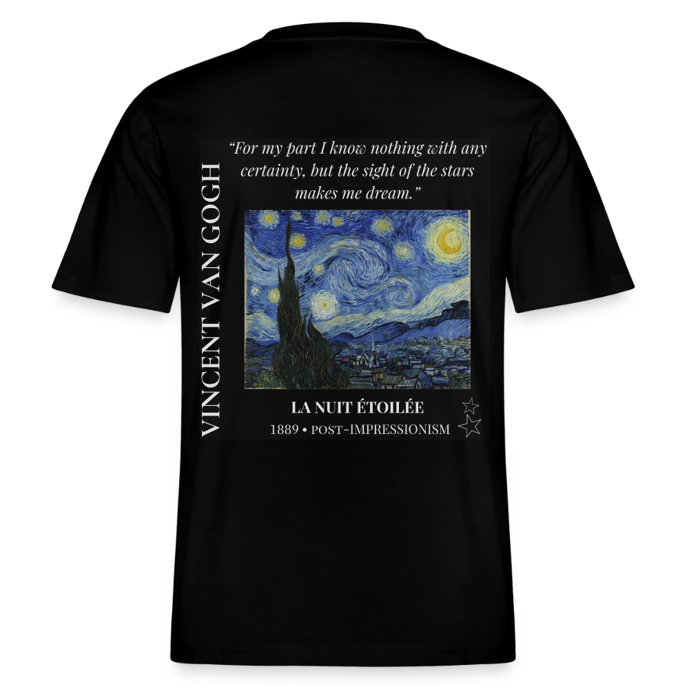 LA NUIT ÉTOILÉE Relaxed Unisex Organic T-Shirt - Dark - Schwarz