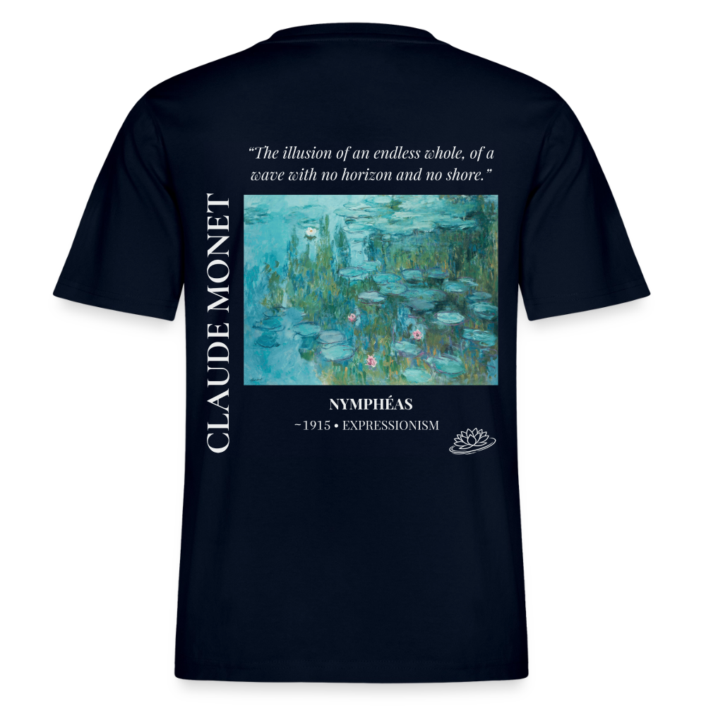 NYMPHÉAS Relaxed Unisex Organic T-Shirt - Dark - Navy