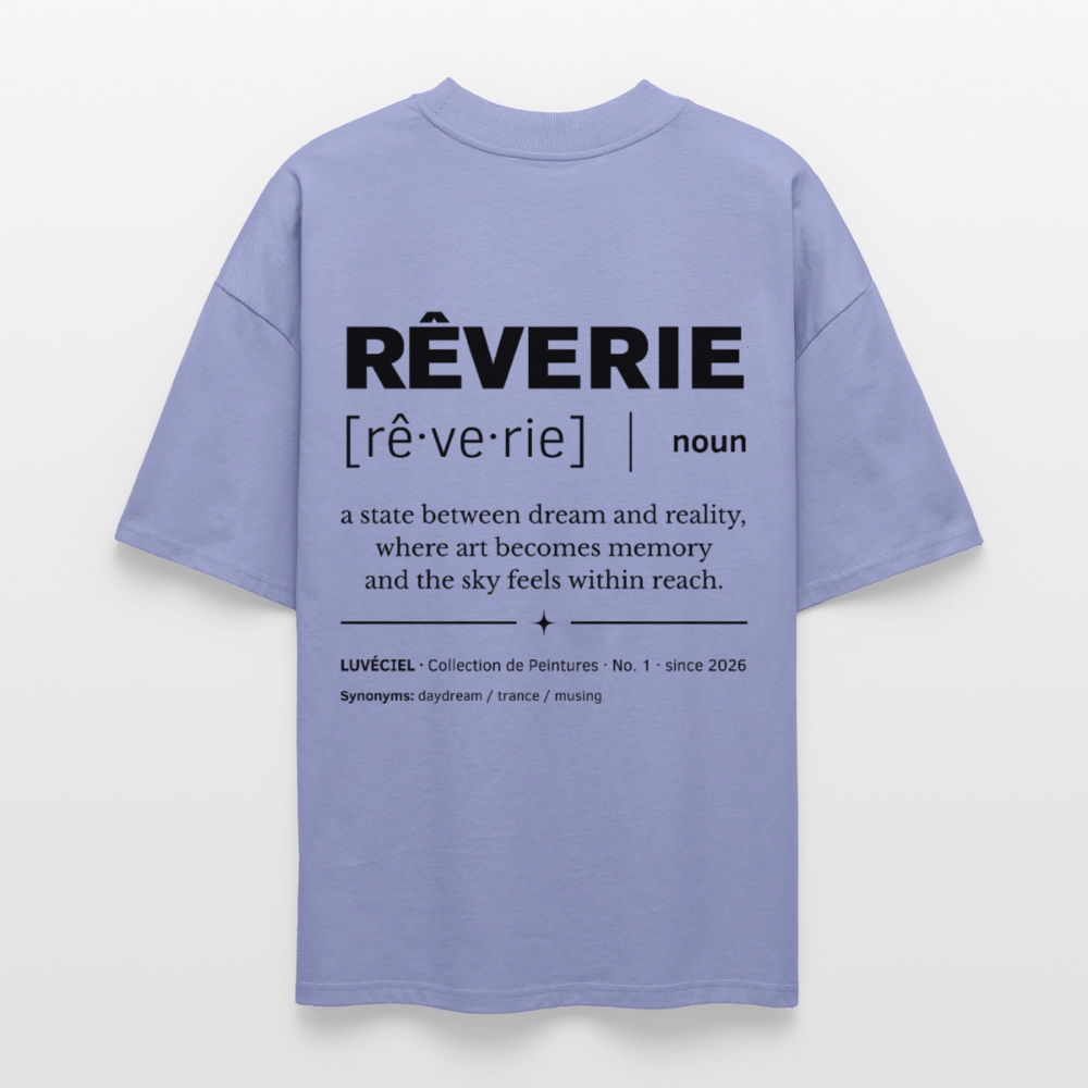 RÊVERIE Oversized Unisex Organic T-shirt - Bright - violet