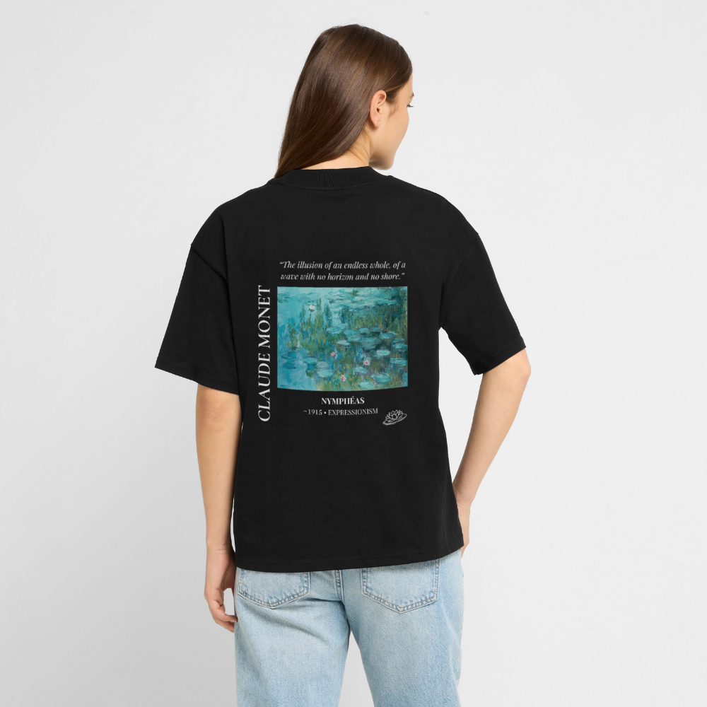 NYMPHÉAS Relaxed Unisex Organic T-Shirt - Dark - Schwarz