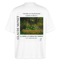 AU JARDIN, LA FAMILLE DE L’ARTISTE Oversized Unisex Organic T-shirt - Bright - Weiß