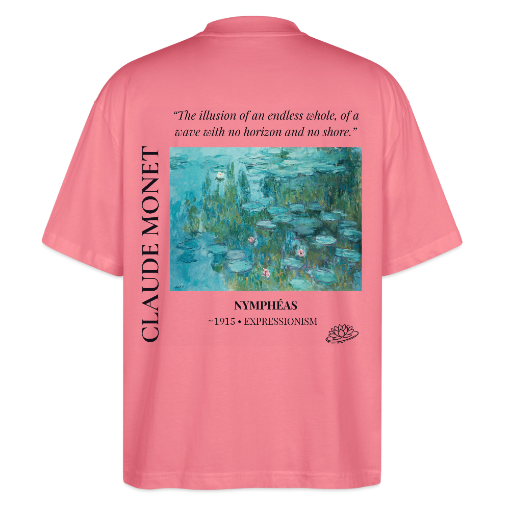 NYMPHÉAS Oversized Unisex Organic T-shirt - Bright - pink joy 