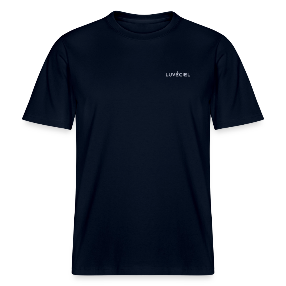 ROSES DANS UN VASE Relaxed Unisex Organic T-Shirt - Dark - Navy