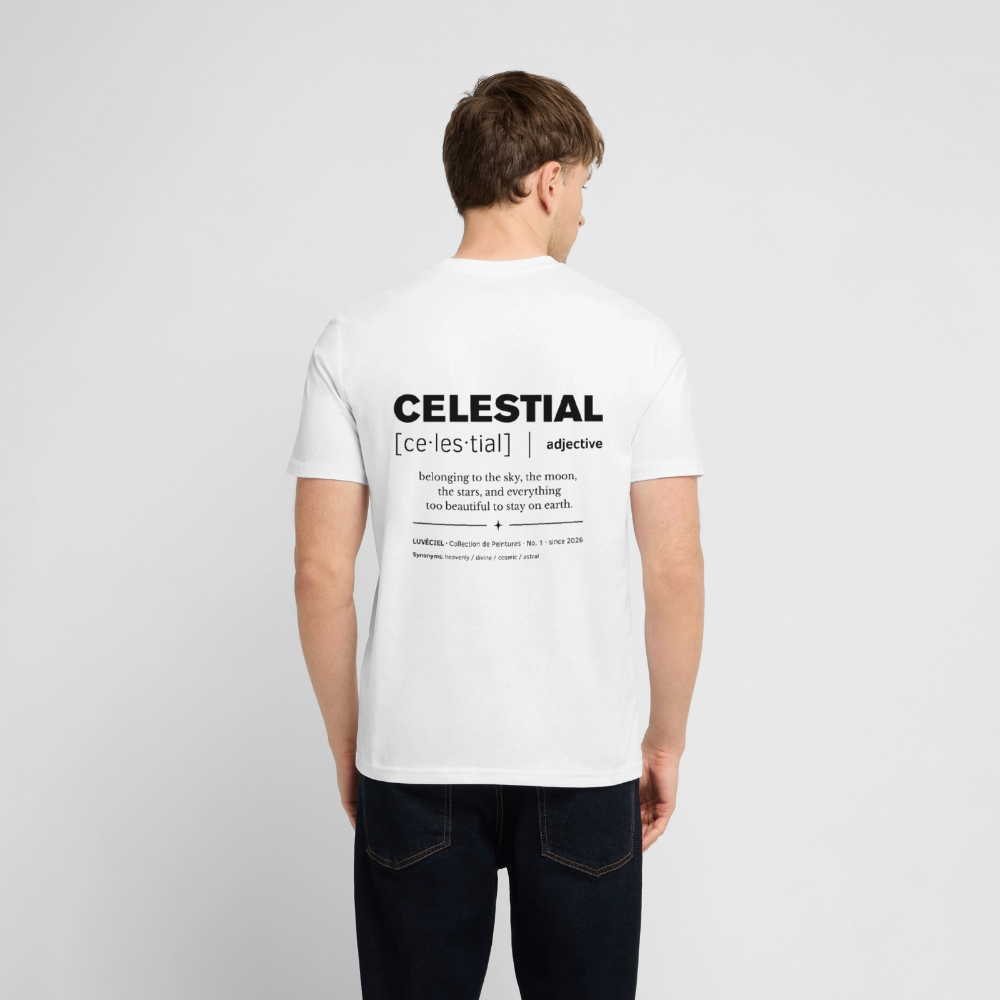 CELESTIAL Relaxed Unisex Organic T-shirt -  Bright - Weiß