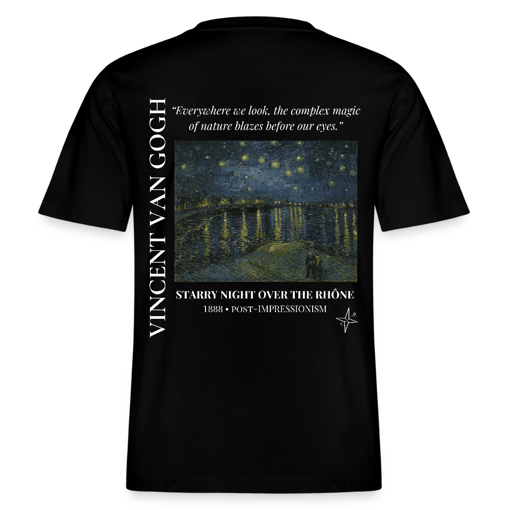 STARRY NIGHT OVER THE RHÔNE Relaxed Organic T-Shirt - Dark - Schwarz