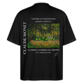 AU JARDIN, LA FAMILLE DE L’ARTISTE Oversized Unisex Organic T-shirt - Dark - Schwarz