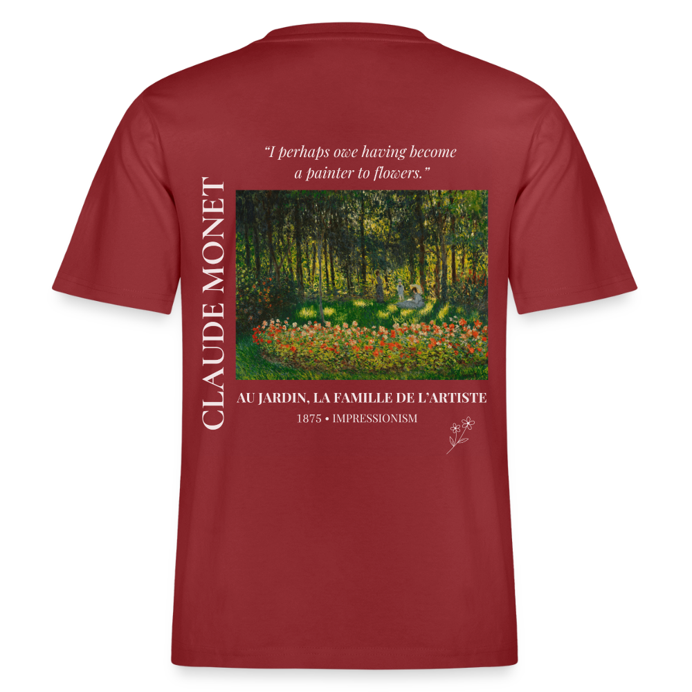 AU JARDIN, LA FAMILLE DE L’ARTISTE Relaxed Unisex Organic T-Shirt - Dark - Erdrot