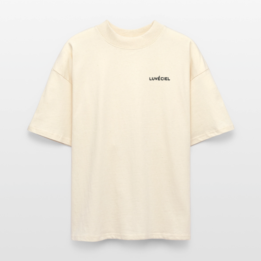 LA NUIT ÉTOILÉE Oversized Unisex Organic T-shirt - Bright - soft Ecru