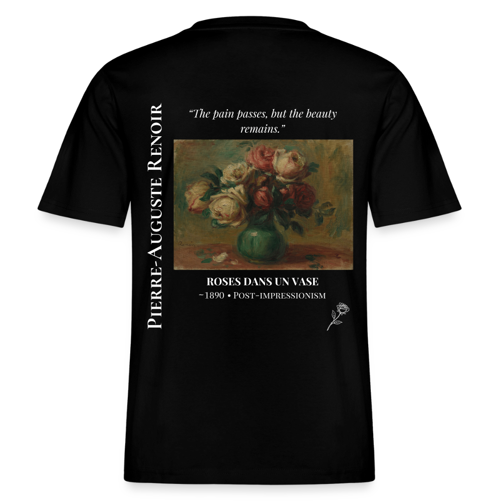 ROSES DANS UN VASE Relaxed Unisex Organic T-Shirt - Dark - Schwarz