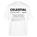 CELESTIAL Oversized Unisex Organic T-shirt - Bright - white