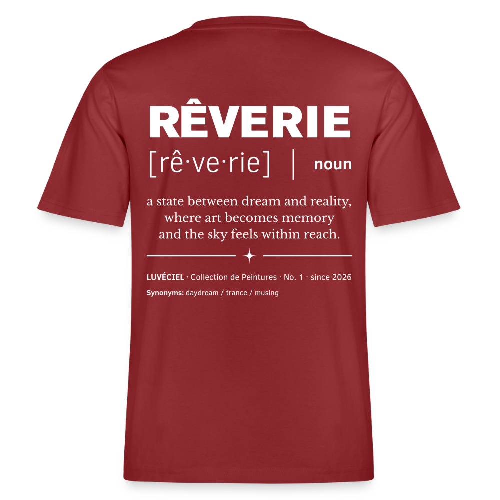 RÊVERIE Relaxed Unisex Organic T-Shirt - Dark - Erdrot