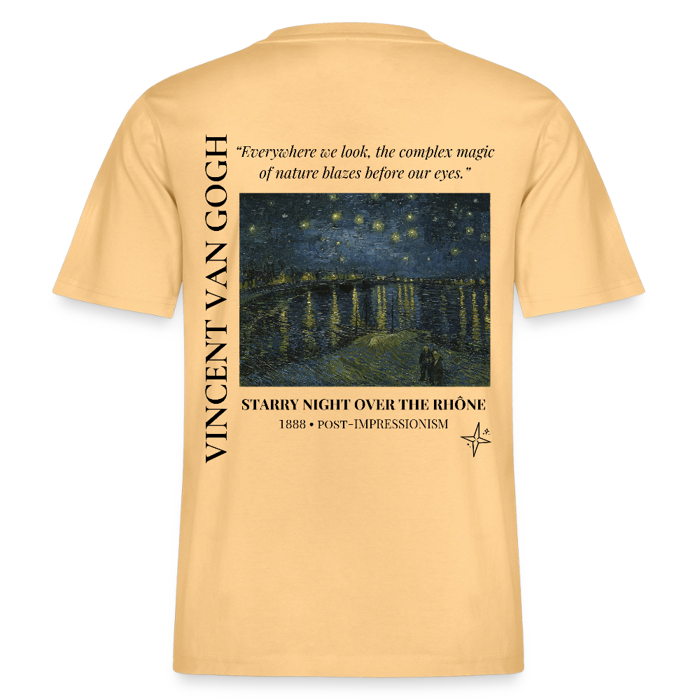 STARRY NIGHT OVER THE RHÔNE Relaxed Organic T-Shirt - Bright - Hellgelb