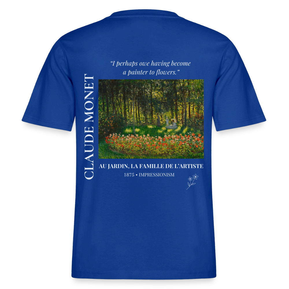 AU JARDIN, LA FAMILLE DE L’ARTISTE Relaxed Unisex Organic T-Shirt - Dark - Dunkelblau