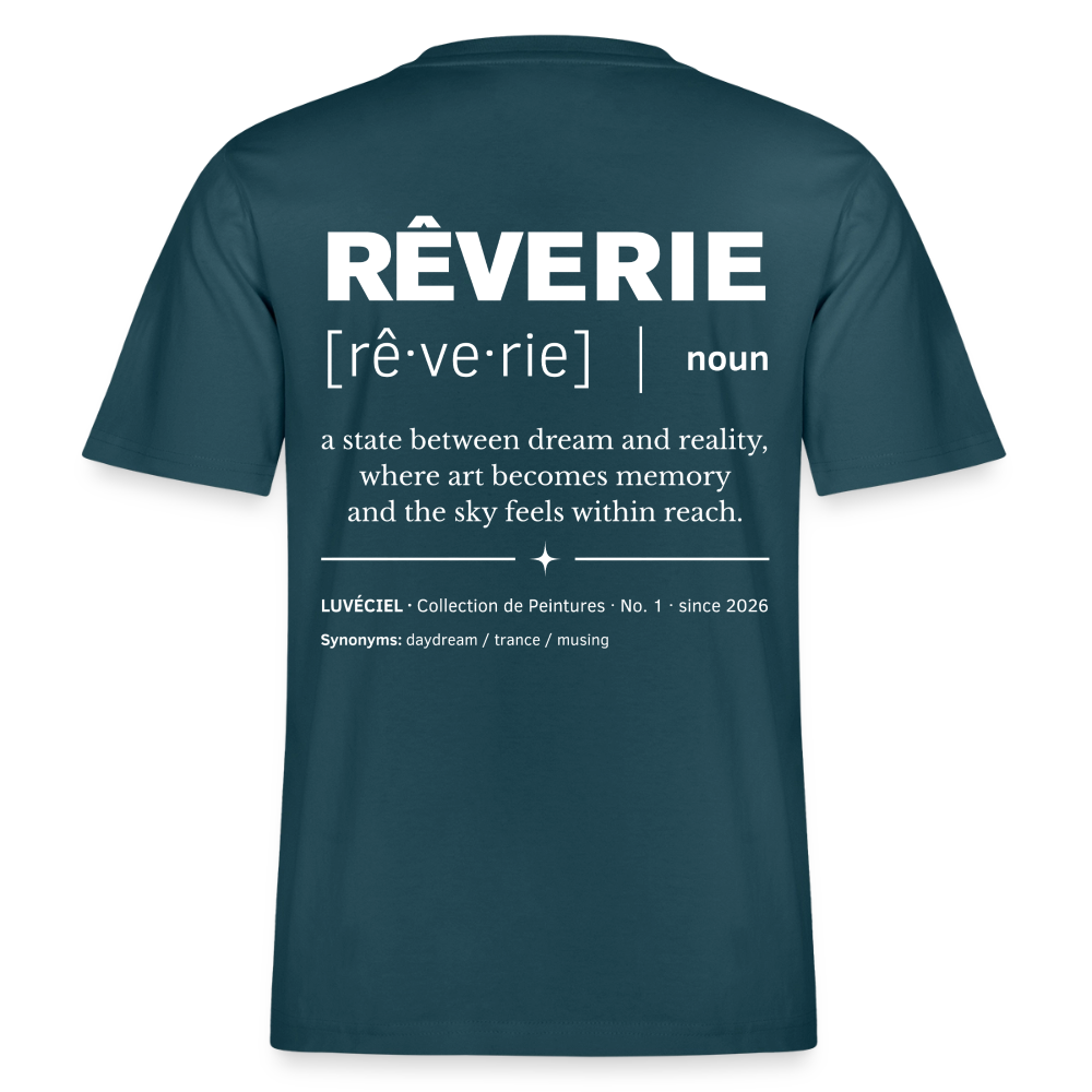 RÊVERIE Relaxed Unisex Organic T-Shirt - Dark - Dunkles Petrol
