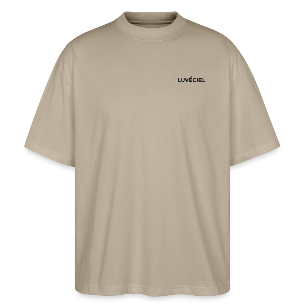STARRY NIGHT OVER THE RHONE Oversized Unisex Organic T-shirt - Bright - stone