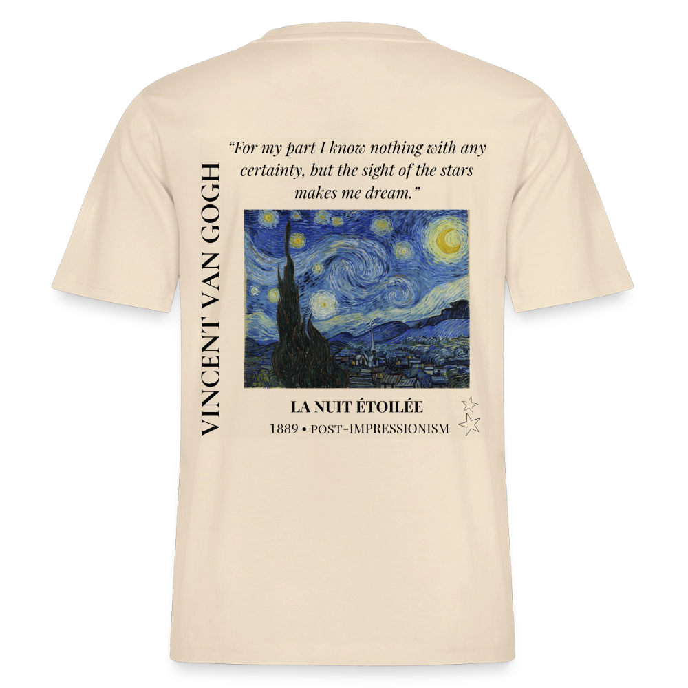 LA NUIT ÉTOILÉE Relaxed Unisex Organic T-Shirt - Bright - Natur