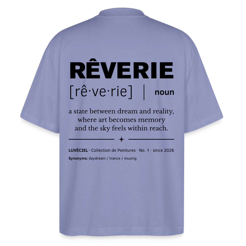 RÊVERIE Oversized Unisex Organic T-shirt - Bright - violet