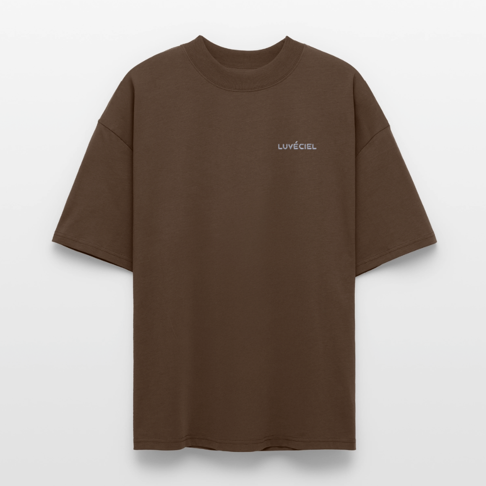 NYMPHÉAS Oversized Unisex Organic T-shirt - Dark - mocha