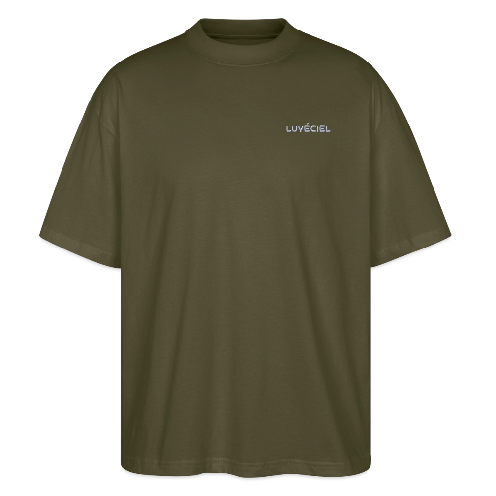 ROSES DANS UN VASE Oversized Unisex Organic T-shirt - Dark - khaki
