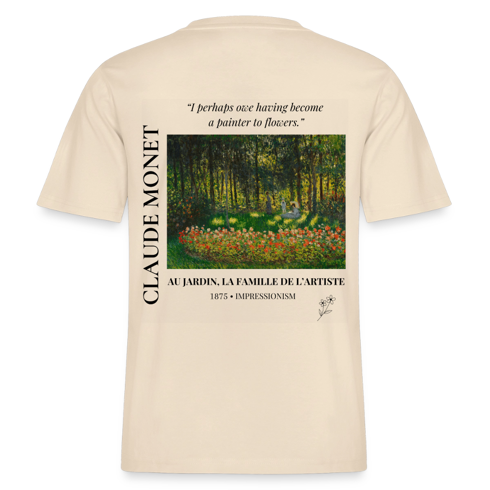 AU JARDIN, LA FAMILLE DE L’ARTISTE Relaxed Unisex Organic T-Shirt - Bright - Natur