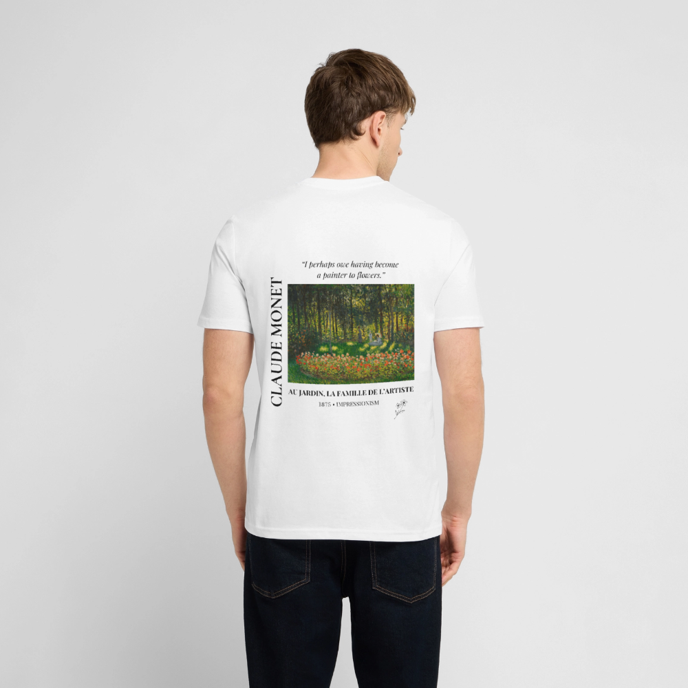 AU JARDIN, LA FAMILLE DE L’ARTISTE Relaxed Unisex Organic T-Shirt - Bright - Weiß