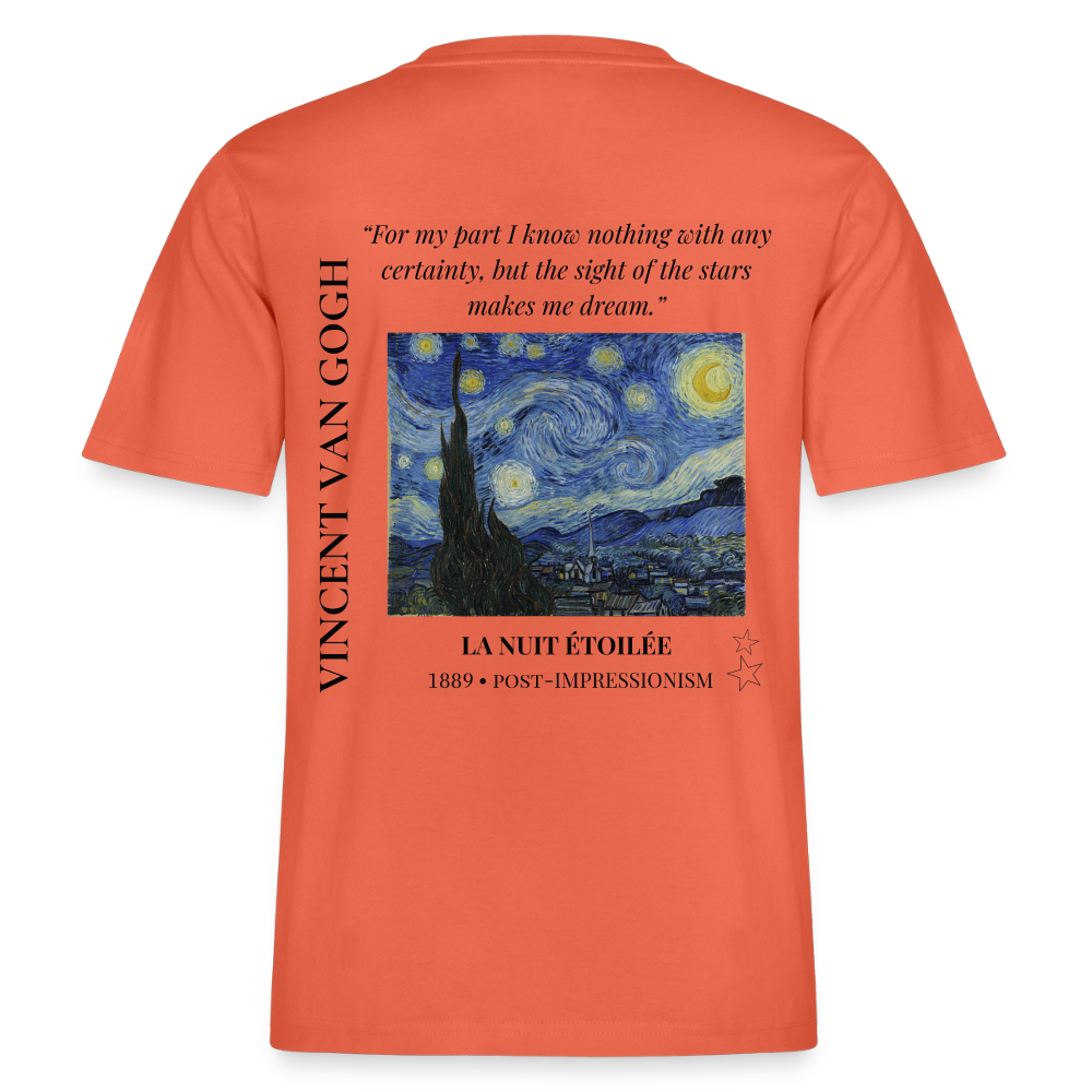 LA NUIT ÉTOILÉE Relaxed Unisex Organic T-Shirt - Bright - Hellrot