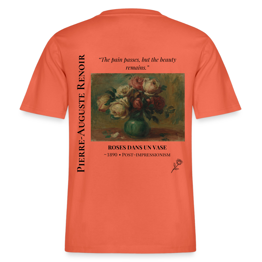ROSES DANS UN VASE Relaxed Unisex Organic T-Shirt - Bright - Hellrot