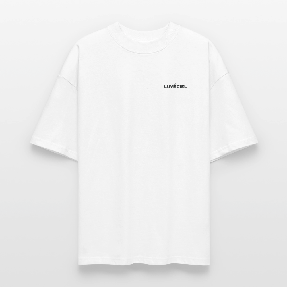 AU JARDIN, LA FAMILLE DE L’ARTISTE Oversized Unisex Organic T-shirt - Bright - Weiß