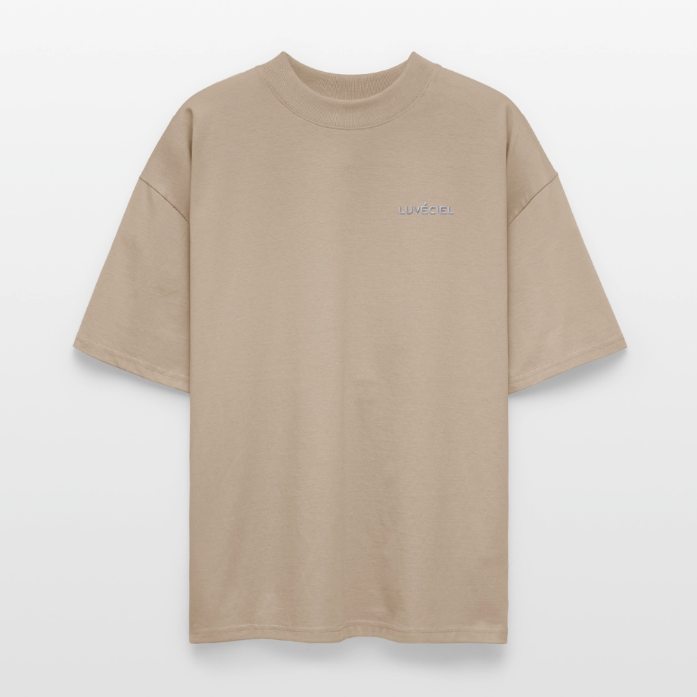 AU JARDIN, LA FAMILLE DE L’ARTISTE Oversized Unisex Organic T-shirt - Dark - Steingrau
