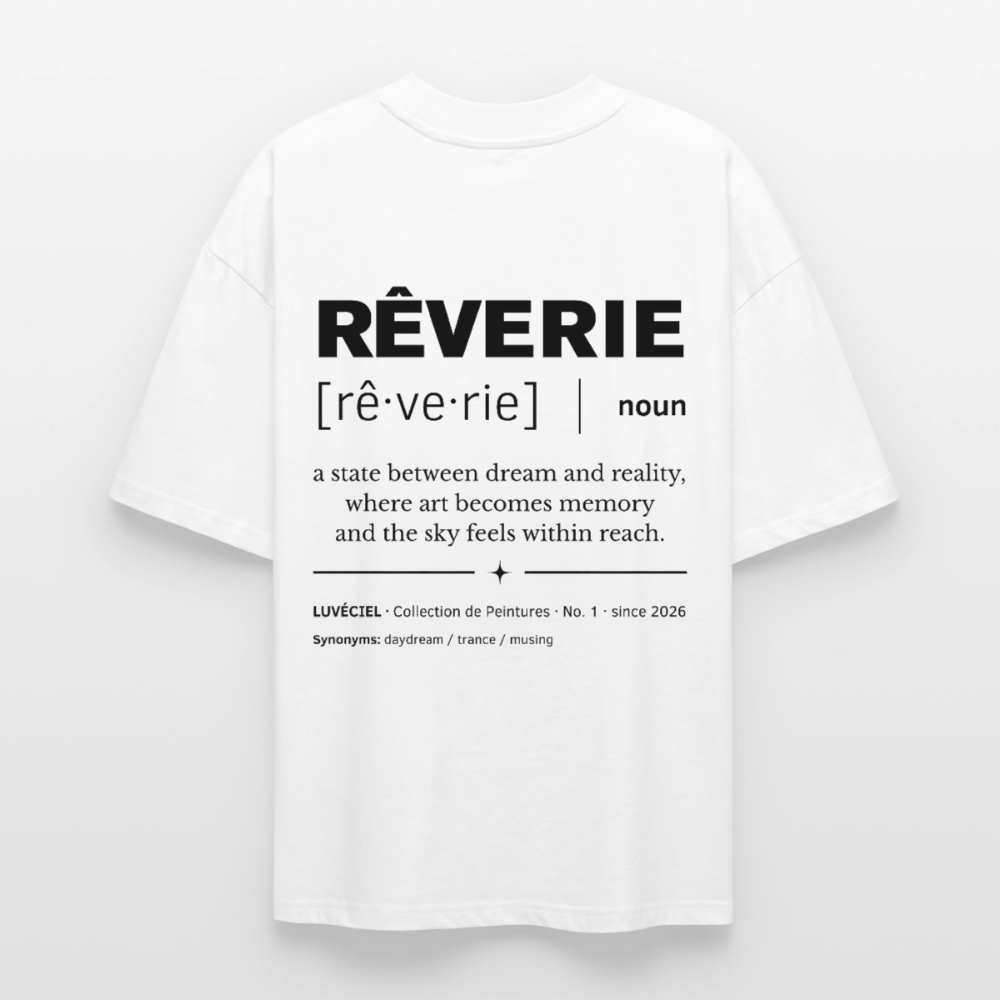 RÊVERIE Oversized Unisex Organic T-shirt - Bright - white