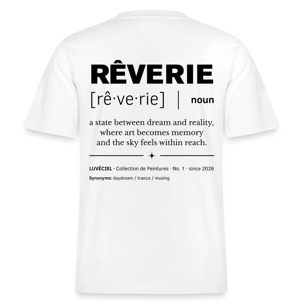 RÊVERIE Relaxed Unisex Organic T-Shirt - Bright - Weiß