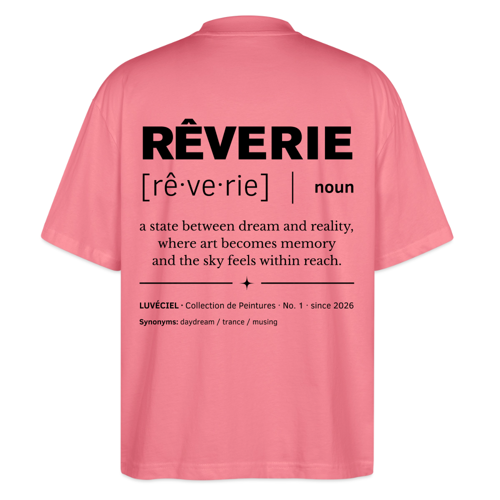 RÊVERIE Oversized Unisex Organic T-shirt - Bright - pink joy 