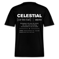 CELESTIAL Relaxed Unisex Organic T-shirt - Dark - Schwarz