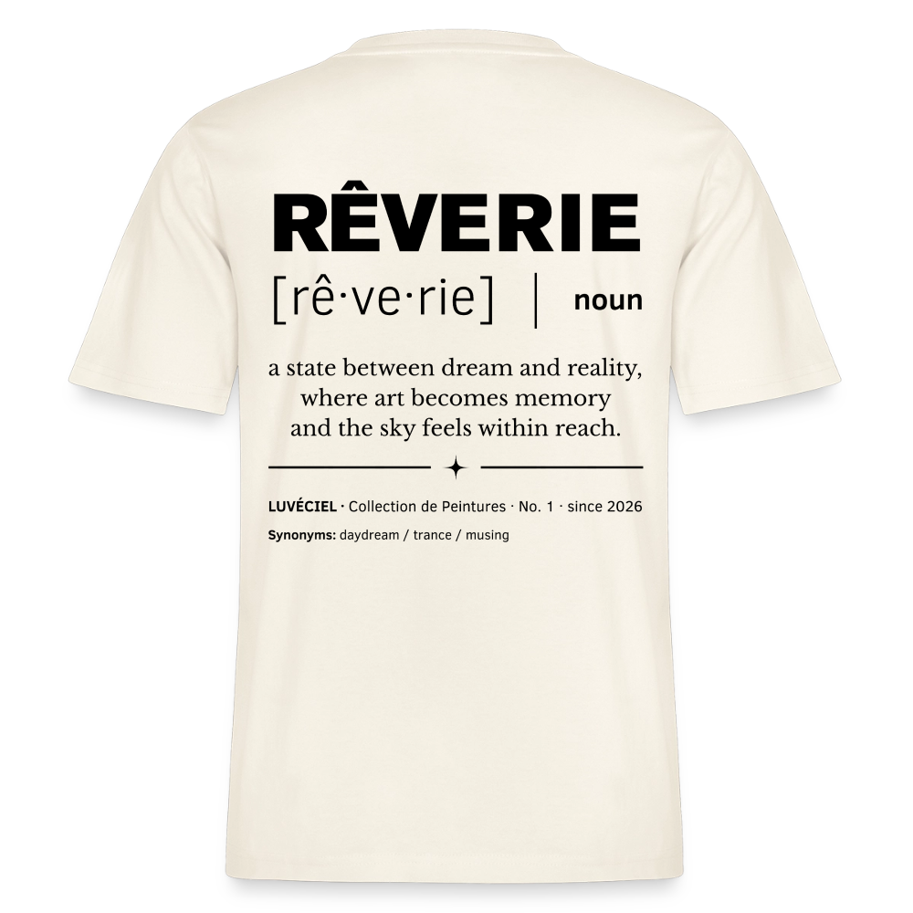 RÊVERIE Relaxed Unisex Organic T-Shirt - Bright - Naturweiß 