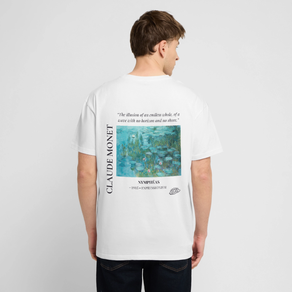NYMPHÉAS Oversized Unisex Organic T-shirt - Bright - white