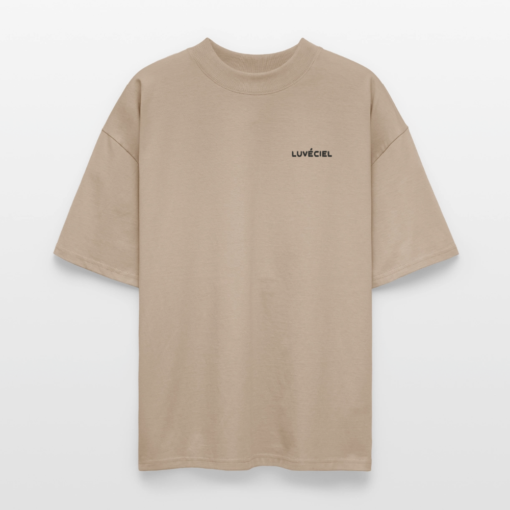 AU JARDIN, LA FAMILLE DE L’ARTISTE Oversized Unisex Organic T-shirt - Bright - Steingrau