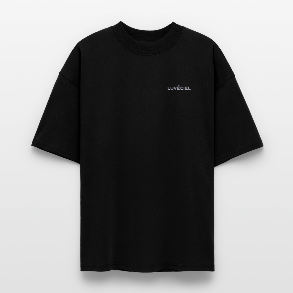 AU JARDIN, LA FAMILLE DE L’ARTISTE Oversized Unisex Organic T-shirt - Dark - Schwarz