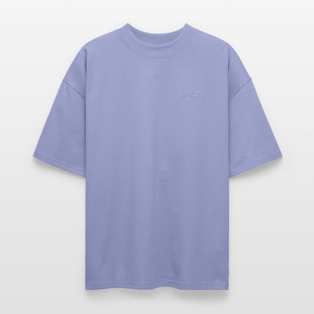 NYMPHÉAS Oversized Unisex Organic T-shirt - Dark - violet