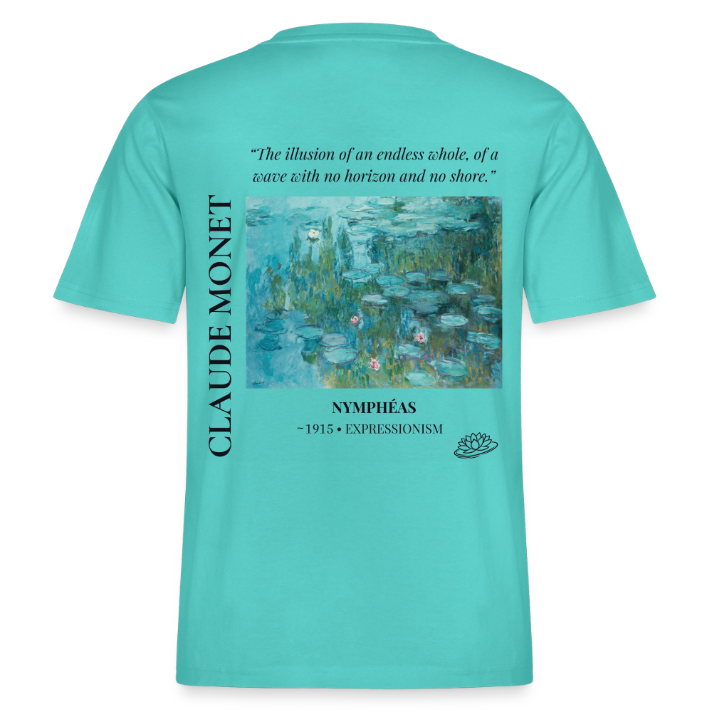 NYMPHÉAS Relaxed Unisex Organic T-Shirt - Bright - Poolblau