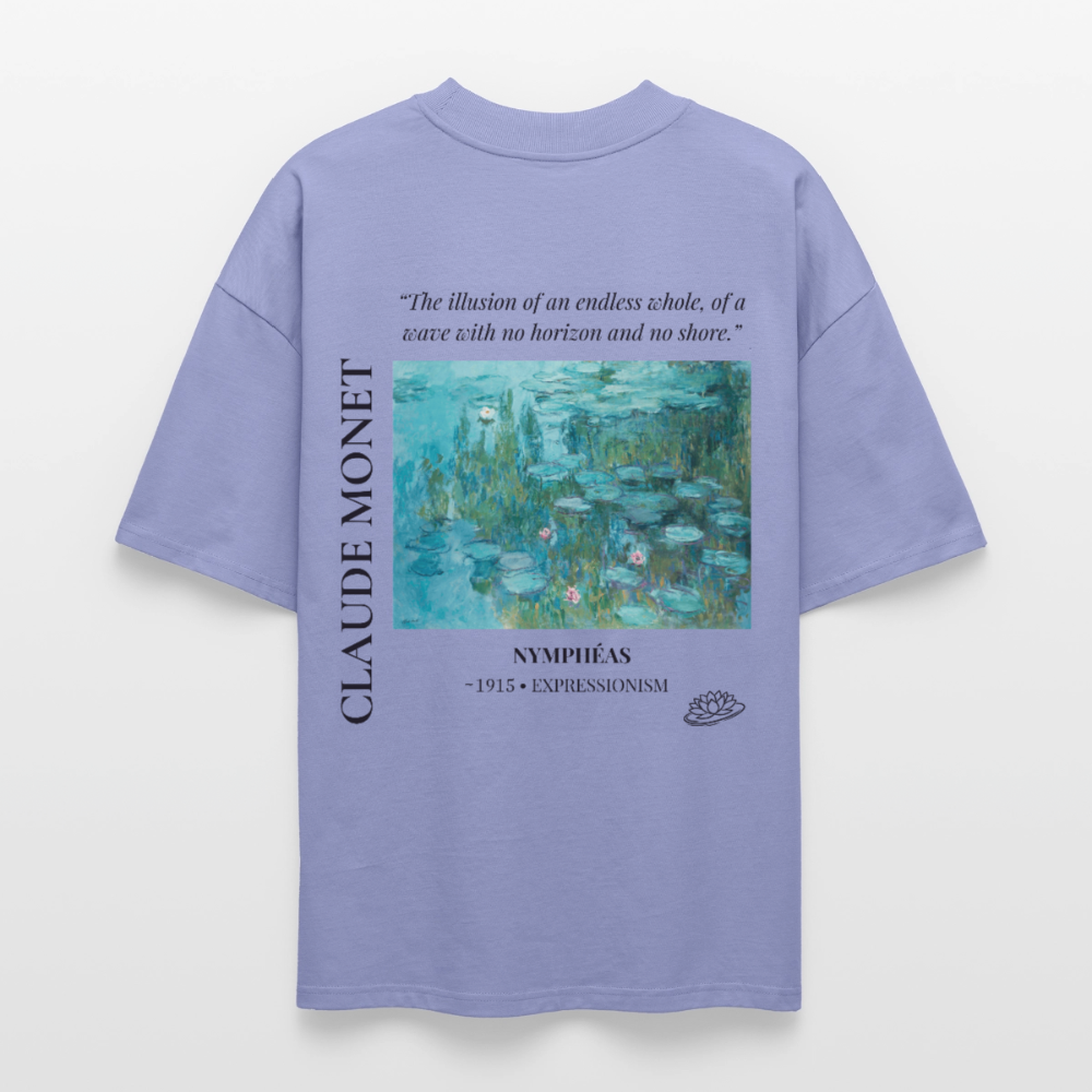 NYMPHÉAS Oversized Unisex Organic T-shirt - Bright - violet