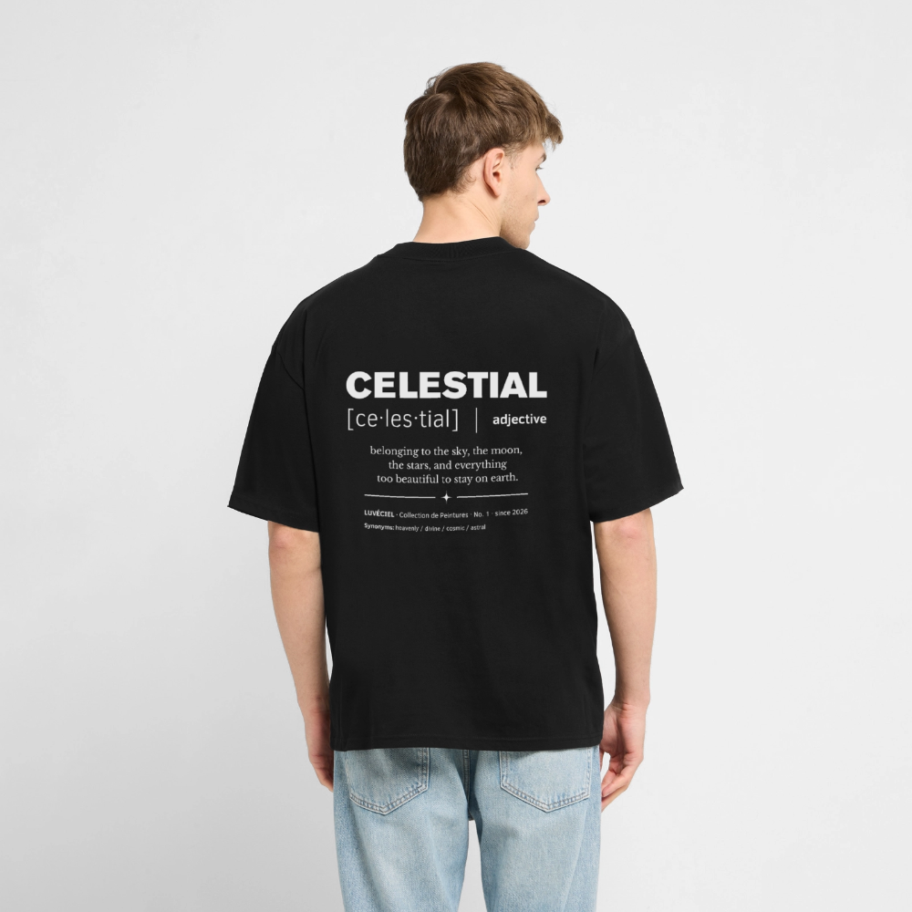 CELESTIAL Relaxed Unisex Organic T-shirt - Dark - Schwarz