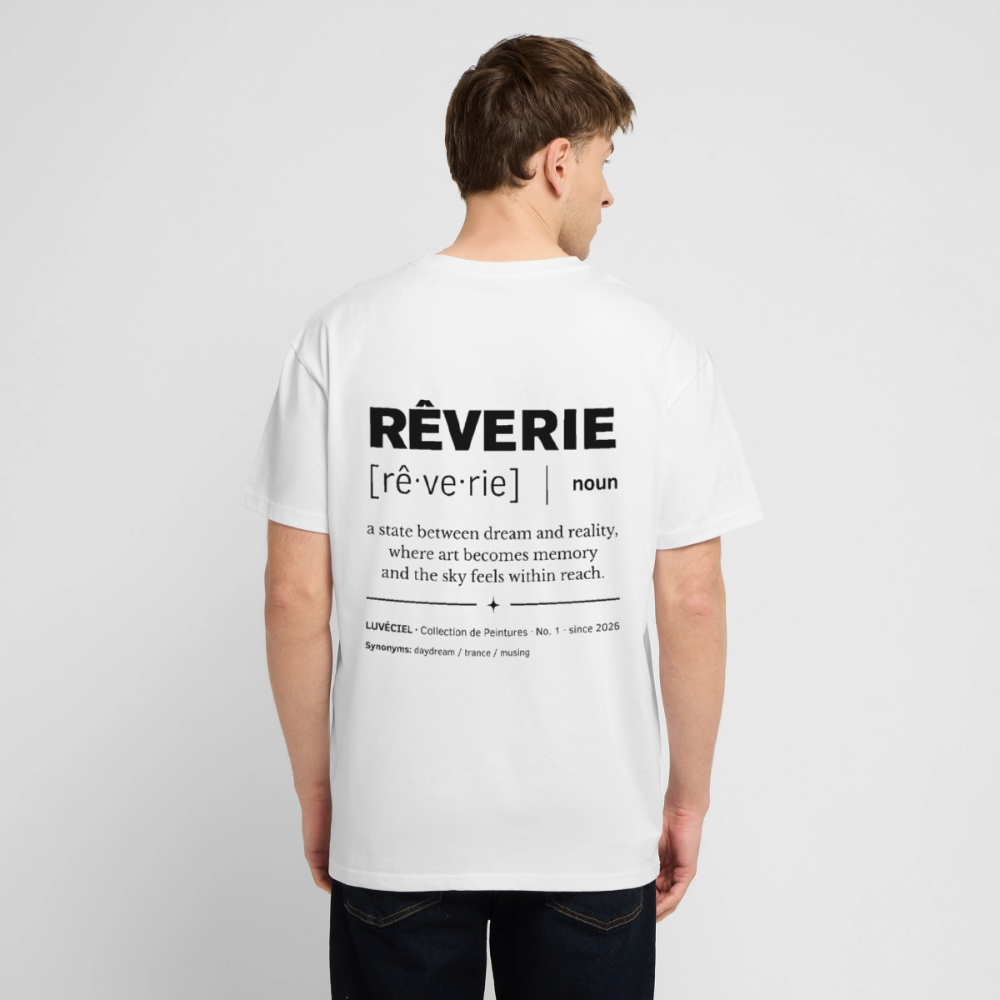 RÊVERIE Oversized Unisex Organic T-shirt - Bright - white