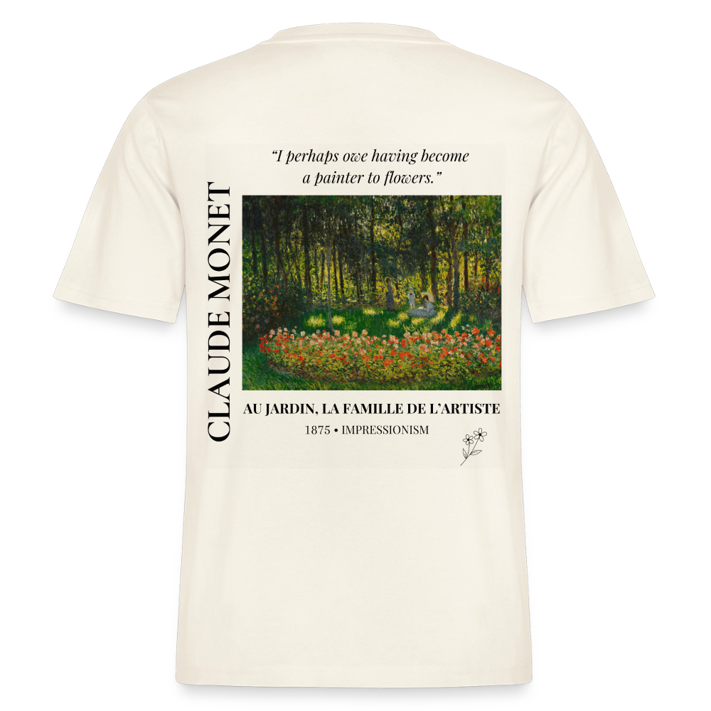 AU JARDIN, LA FAMILLE DE L’ARTISTE Relaxed Unisex Organic T-Shirt - Bright - Naturweiß 