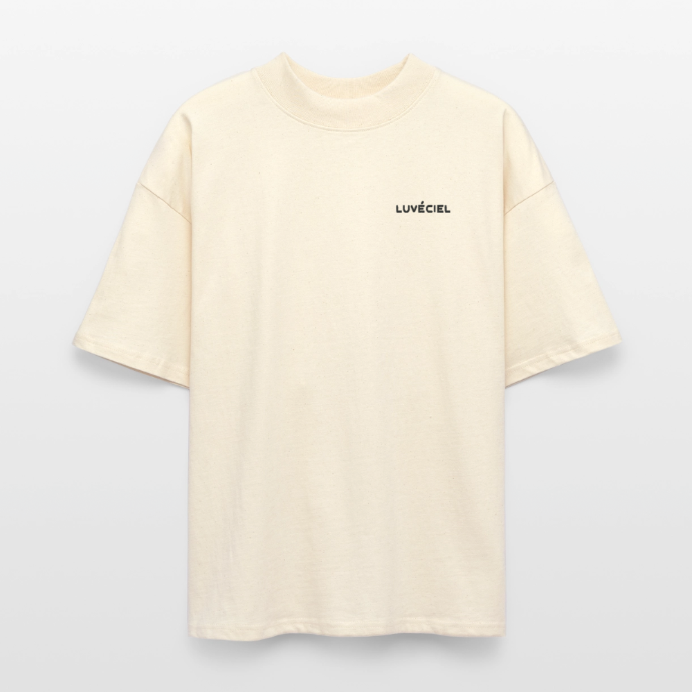 AU JARDIN, LA FAMILLE DE L’ARTISTE Oversized Unisex Organic T-shirt - Bright - Natur