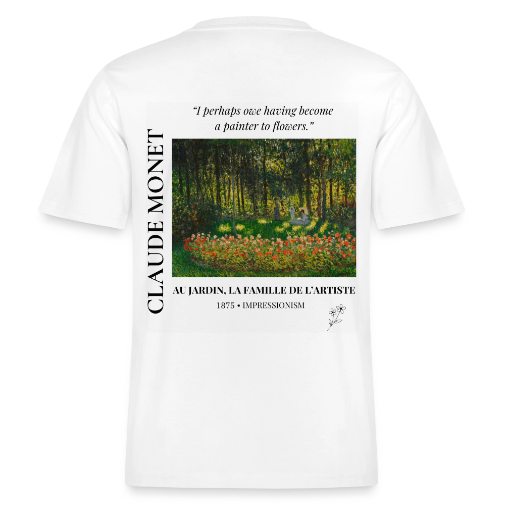 AU JARDIN, LA FAMILLE DE L’ARTISTE Relaxed Unisex Organic T-Shirt - Bright - Weiß