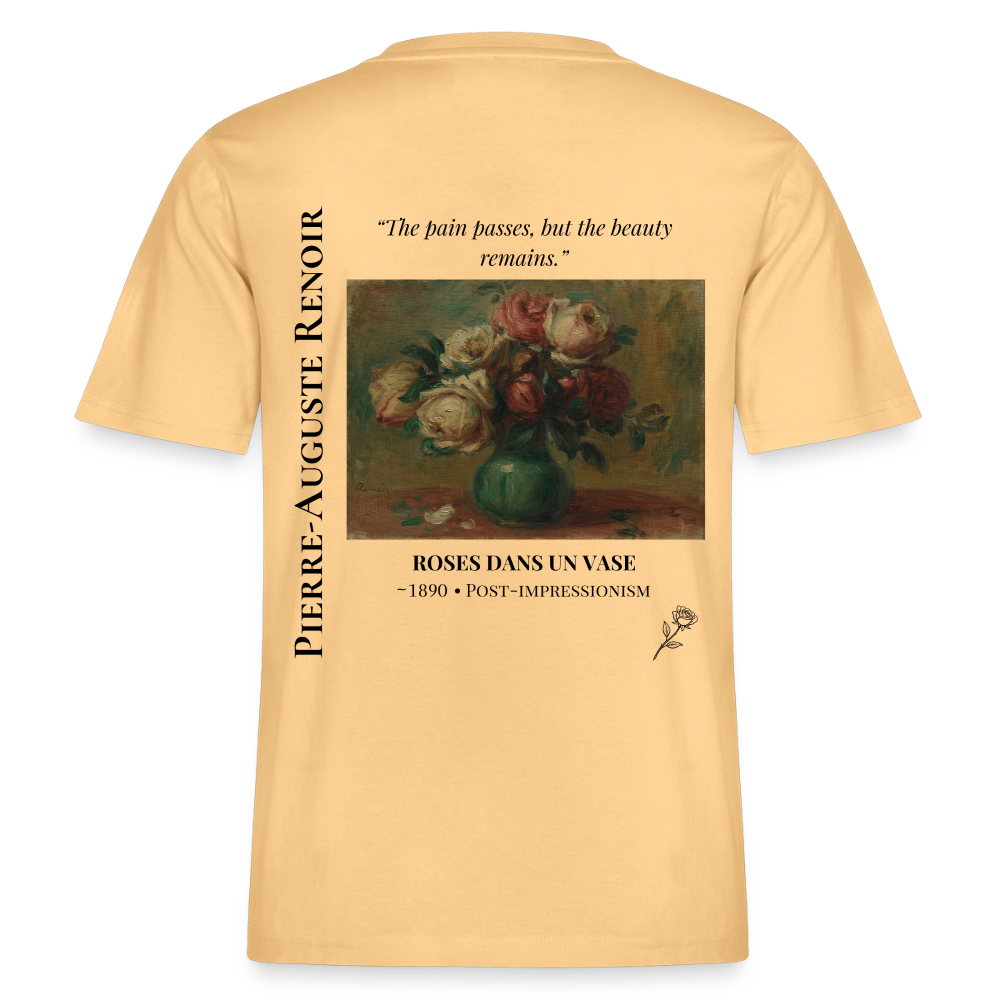 ROSES DANS UN VASE Relaxed Unisex Organic T-Shirt - Bright - Hellgelb