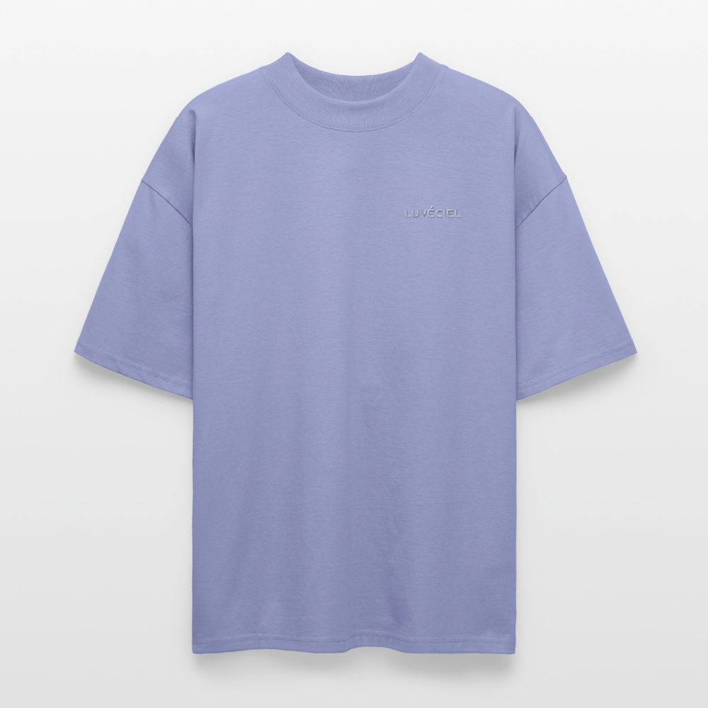 AU JARDIN, LA FAMILLE DE L’ARTISTE Oversized Unisex Organic T-shirt - Dark - Violett